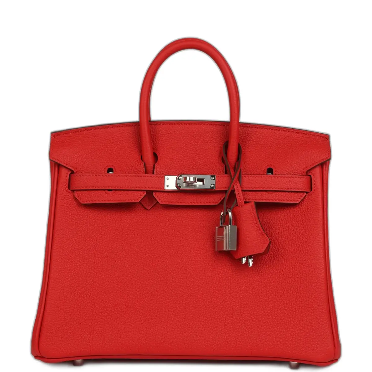 hermes Hermes Birkin 25 Rouge de Coeur Togo Palladium Hardware