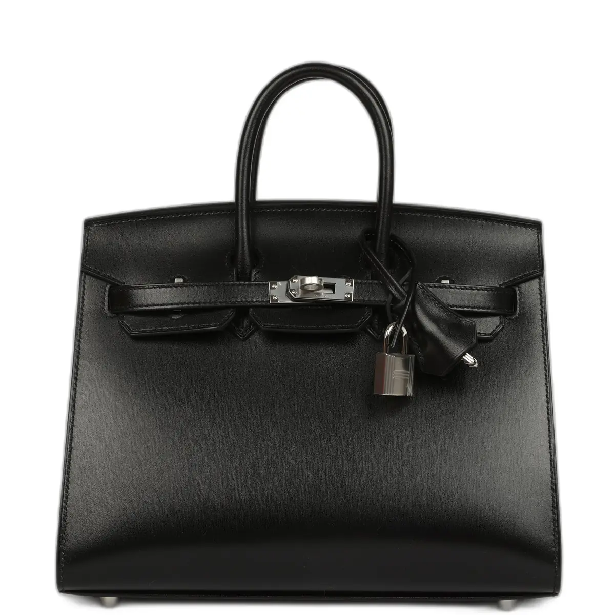 hermes Hermes Birkin Sellier 25 Black Box Palladium Hardware