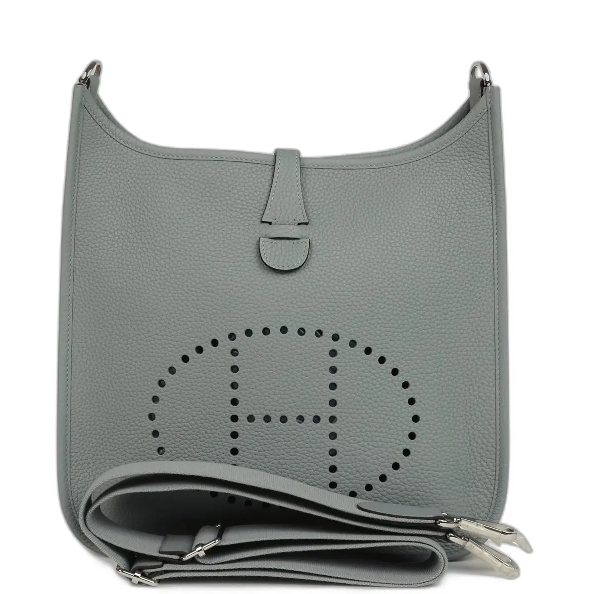 hermes Hermes Evelyne III PM Gris Pantin Clemence Palladium Hardware