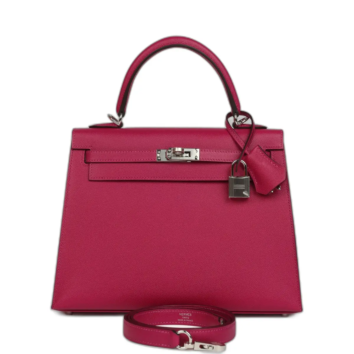 hermes Hermes Kelly Sellier 25 Rose Poupre Madame Palladium Hardware