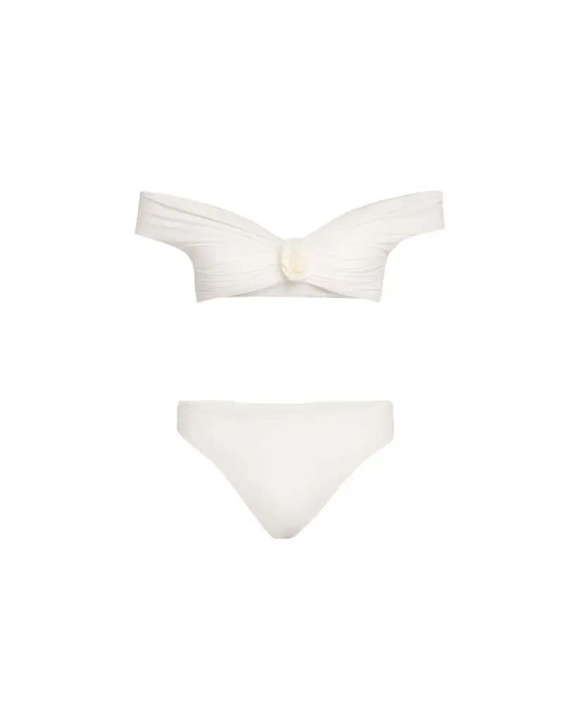 MAYGEL CORONEL Sauco Off-Shoulder Two-Piece Swimsuit