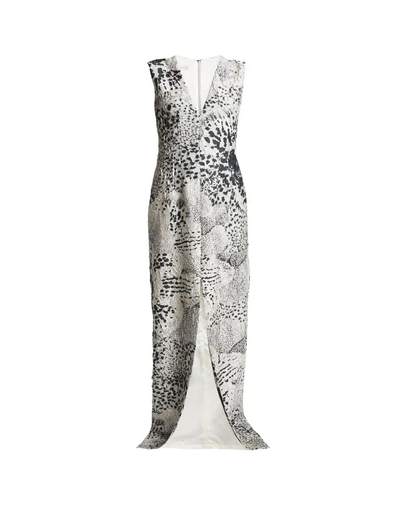 Dries Van Noten Delina Long Orchid Dress