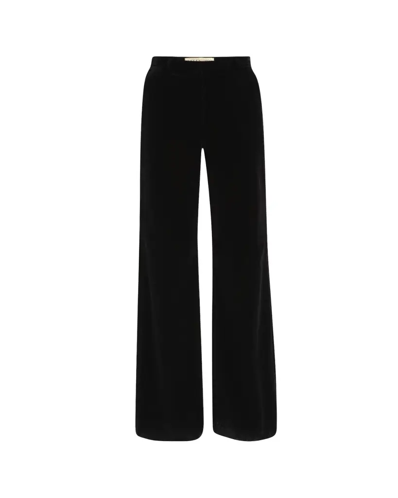 Valentino Garavani Velvet Wide-Leg Pants