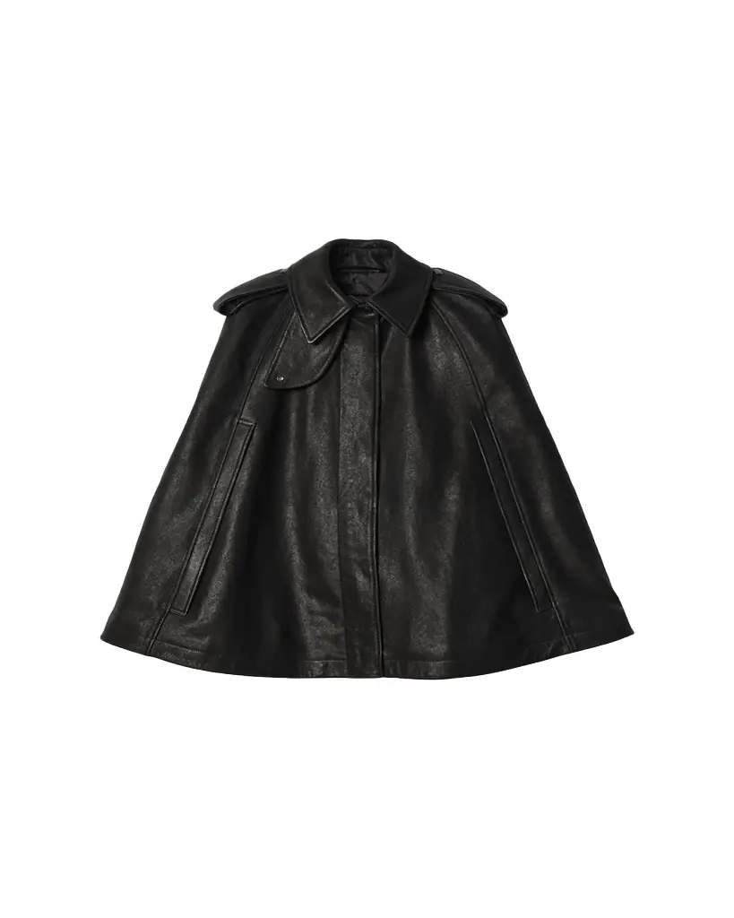 Burberry Clevedon Leather Cape