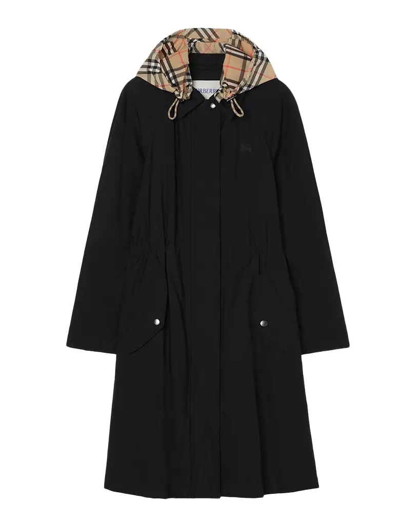Burberry Newbury Parka Jacket With Removable Hood