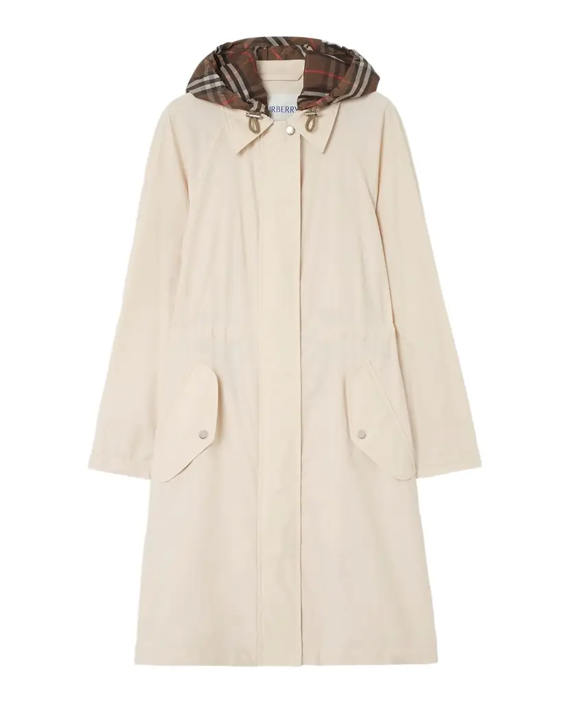 Burberry Newbury Parka Jacket With Removable Hood