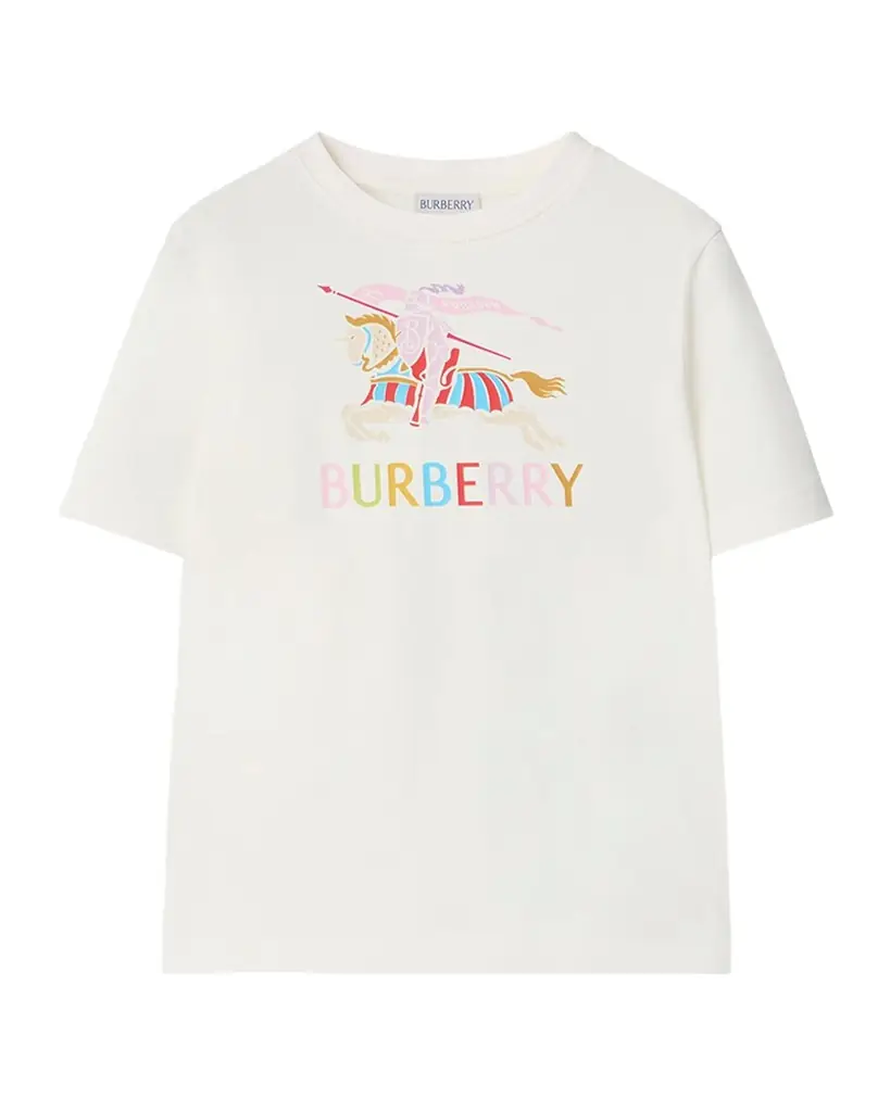 Burberry Girl 's Multicolor EKD Cotton T-Shirt, Size 3-14