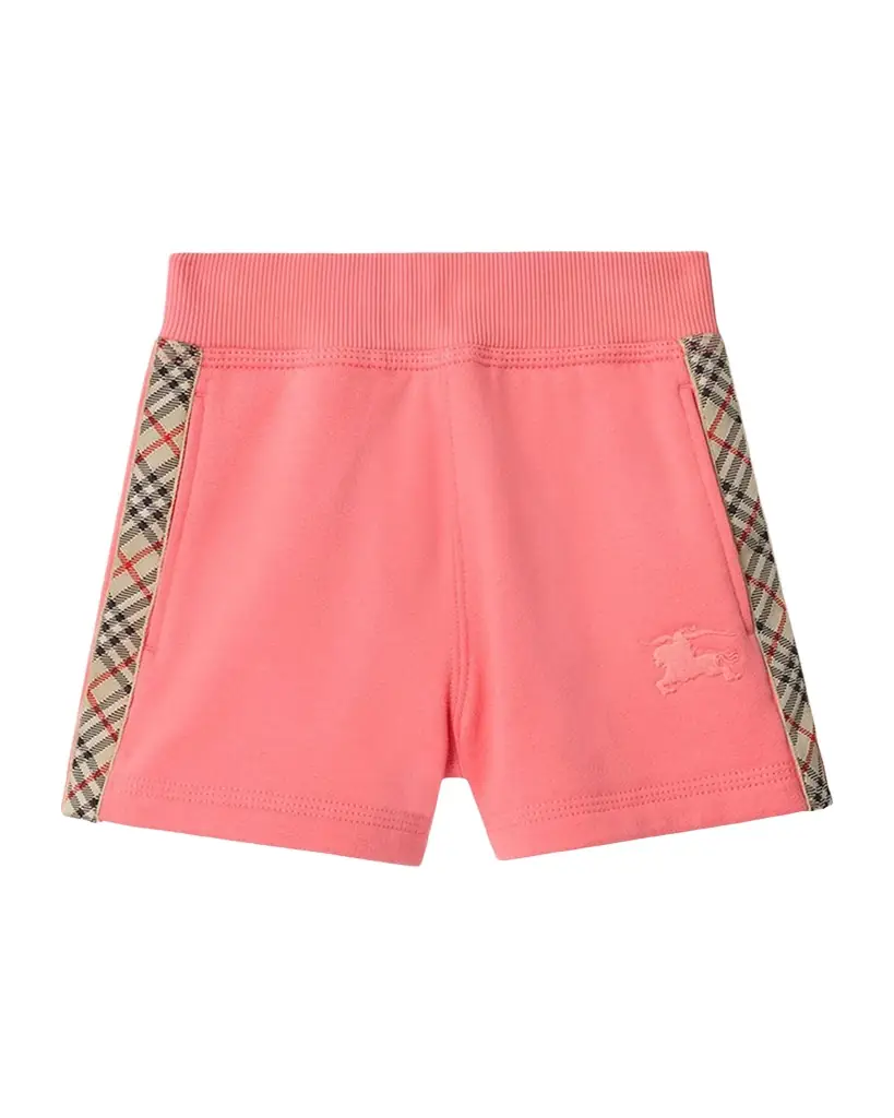 Burberry Girl 's Check-Trim Cotton Shorts, Size 6M-3