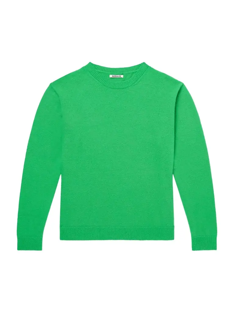 Auralee Brushed Cashmere and Cotton-Blend Sweater - Men