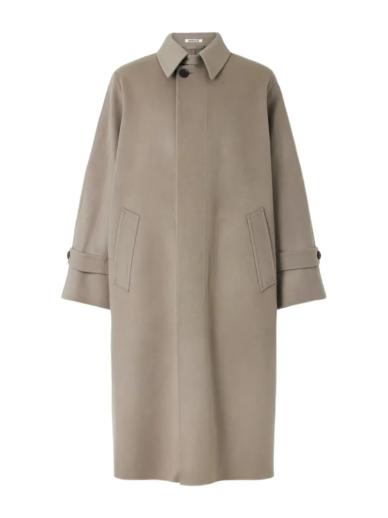 Auralee Melton Wool Coat - Men