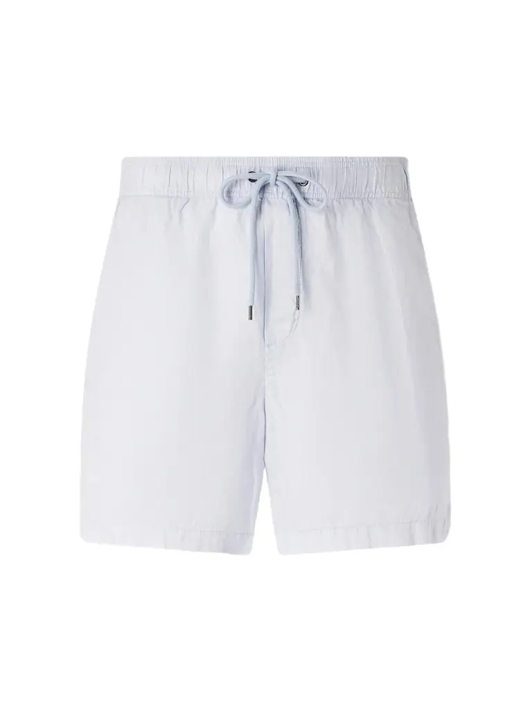James Perse Straight-Leg Garment-Dyed Linen Drawstring Shorts - Men