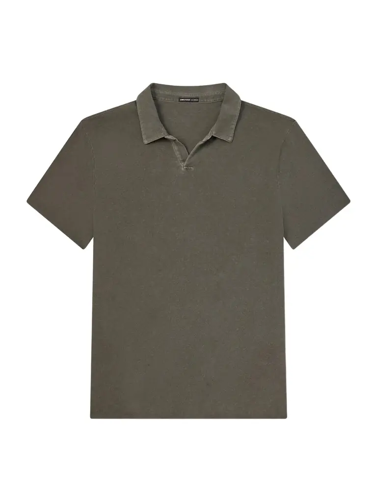 James Perse Open-Collar Cotton-Jersey Polo Shirt - Men