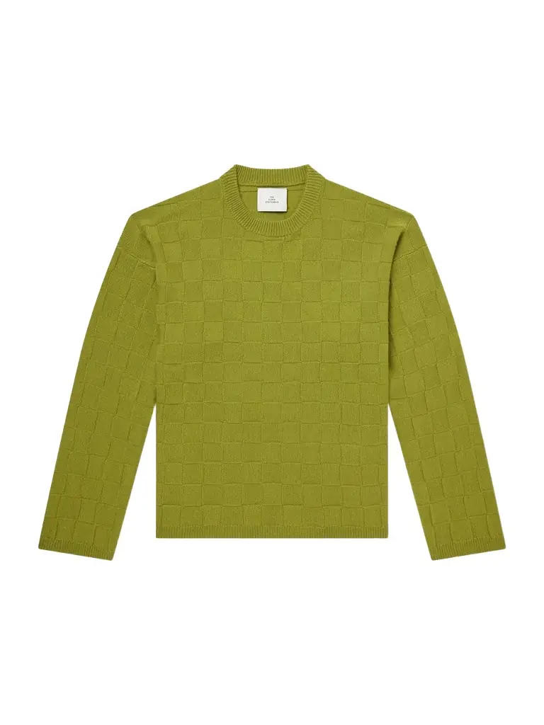 The Elder Statesman Culver Checked Cashmere Sweater - Men