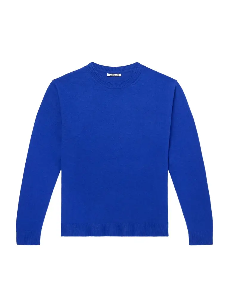 Auralee Brushed Cashmere and Cotton-Blend Sweater - Men