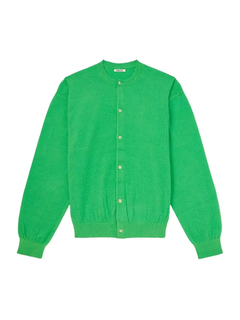 Auralee Brushed Cashmere and Cotton-Blend Cardigan - Men