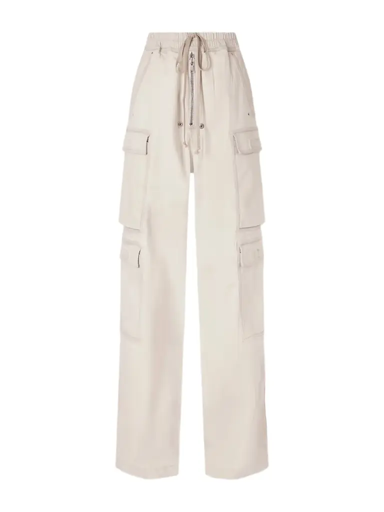 Rick Owens Jumbo Belas Cotton-blend Wide-leg Cargo Pants