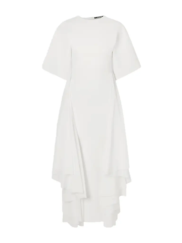 Jacquemus Mistral Draped Knitted Maxi Dress