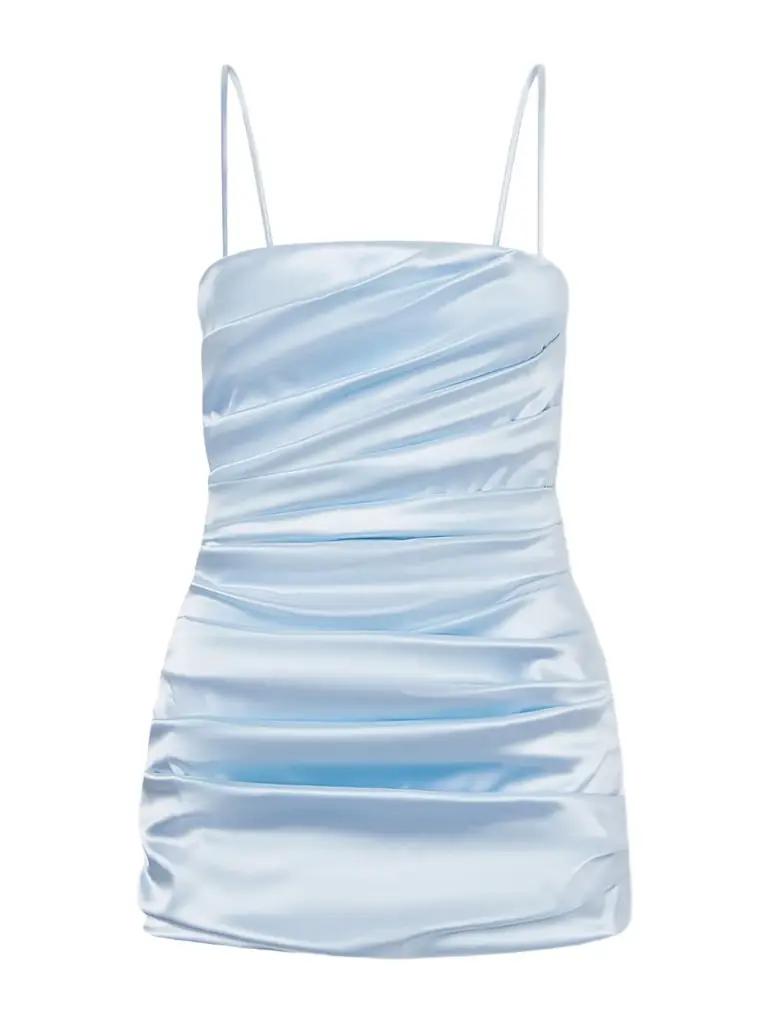 Dolce & Gabbana Draped Satin Mini Dress