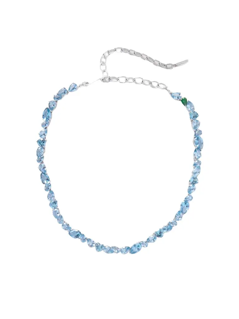 Completedworks Recycled Silver, Cubic Zirconia And Synthetic Spinel Necklace