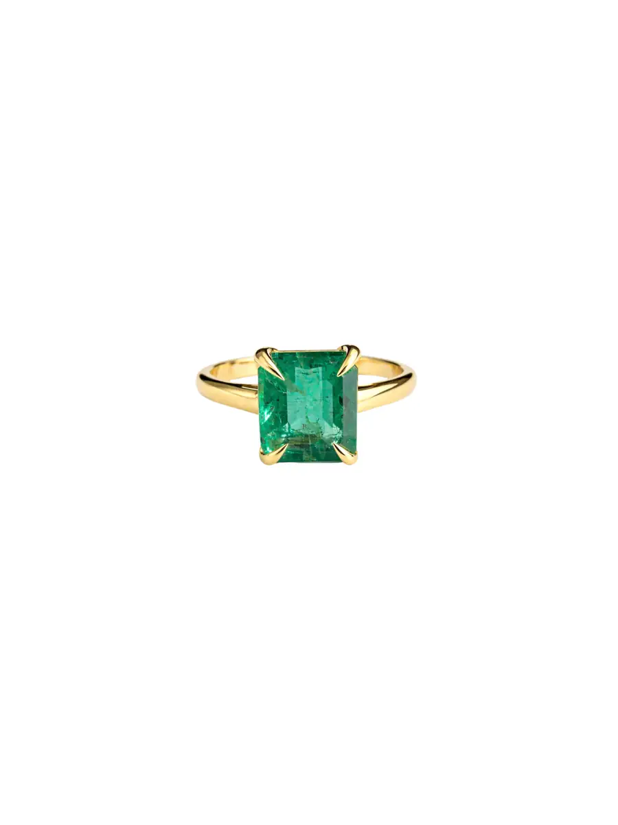 Wish Fine Jewelry 18K Gold Emerald Ring