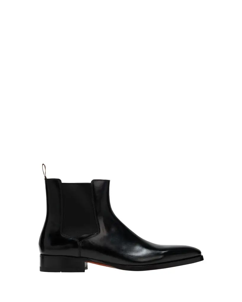Santoni Men's Eugene Leather Chelsea Boots