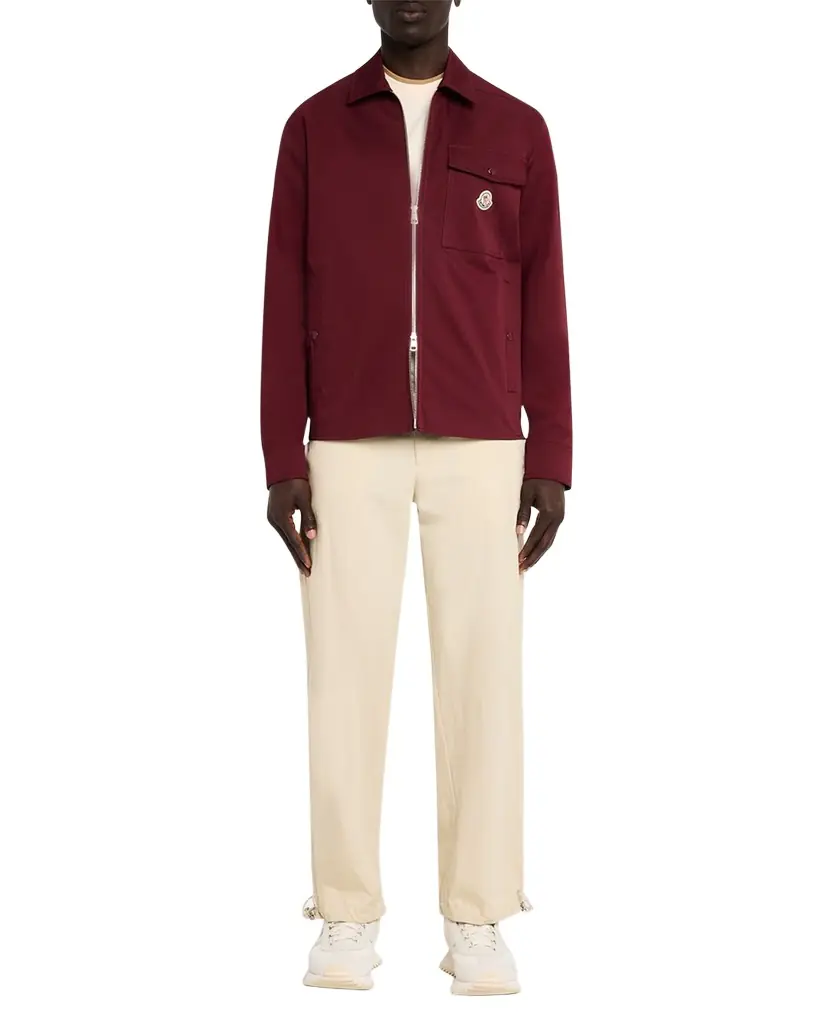 Moncler en 's Cotton-Blend Gabardine Shirt Jacket