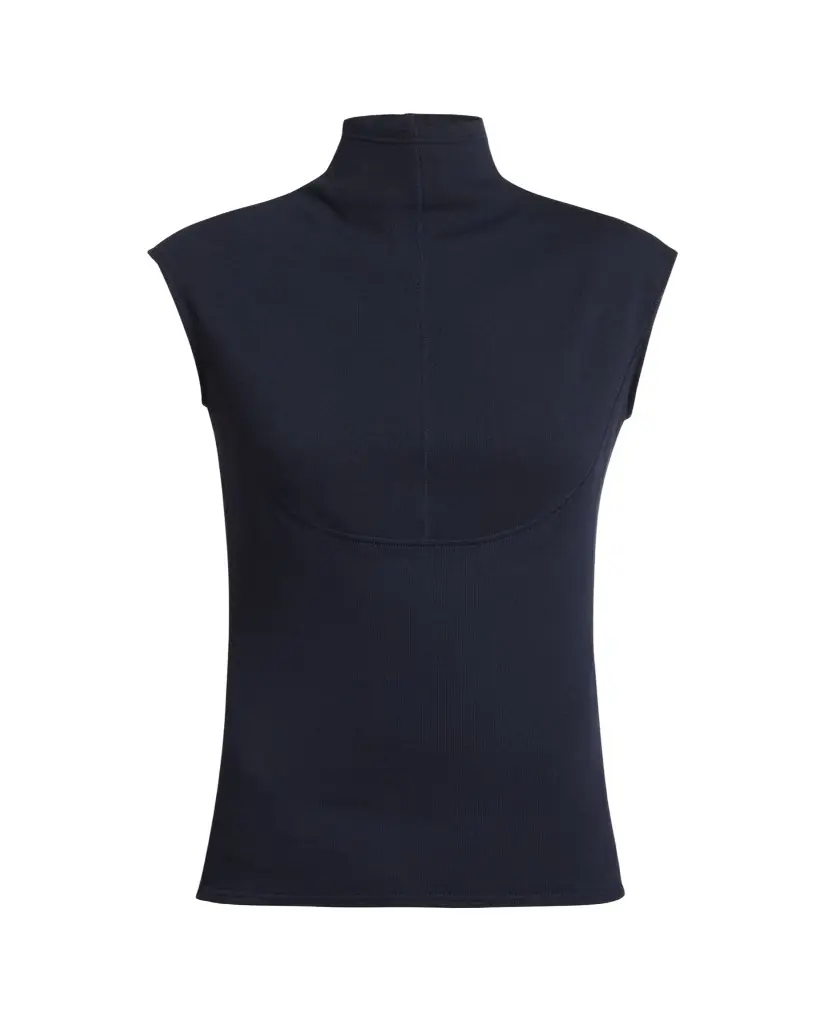 Proenza Schouler White Label Zane Sleeveless Brushed Rib Turtleneck