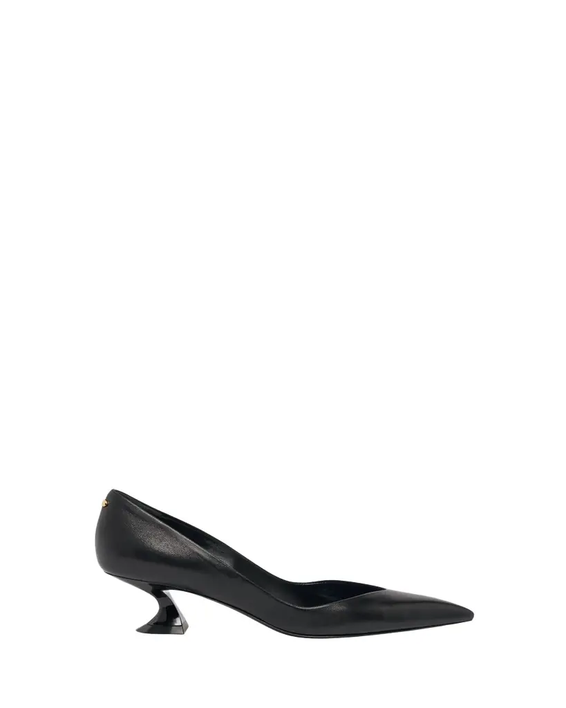 Lanvin 50mm Leather Kitten-Heel Pumps - Women's Shoes