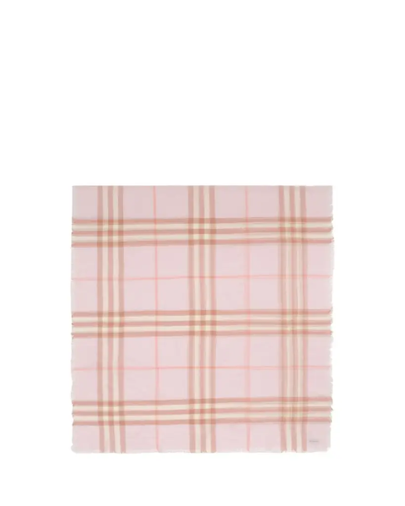 Burberry Wide Check Wool Scarf