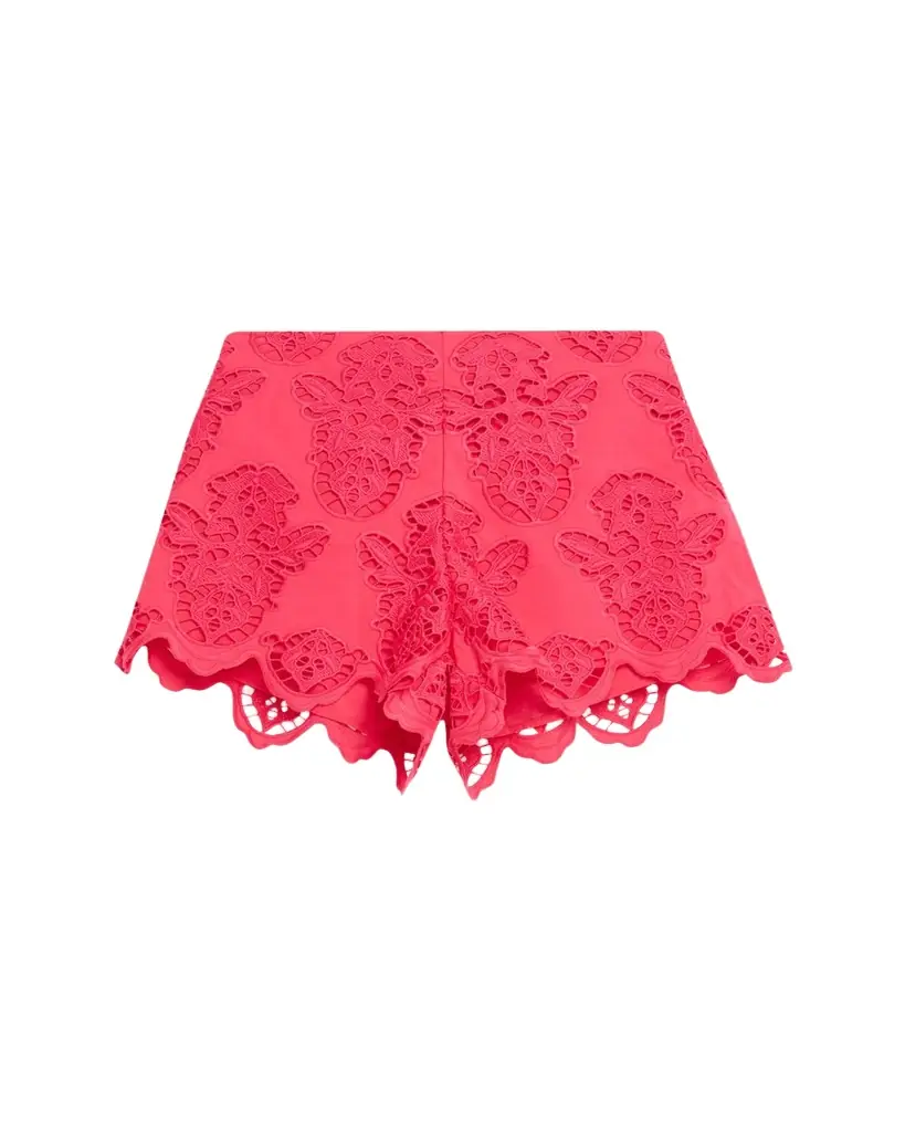 Cara Cara Trish Embroidered Pull-On Shorts