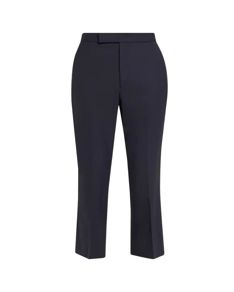MARIA MCMANUS High-Rise Straight-Leg Crop Trousers