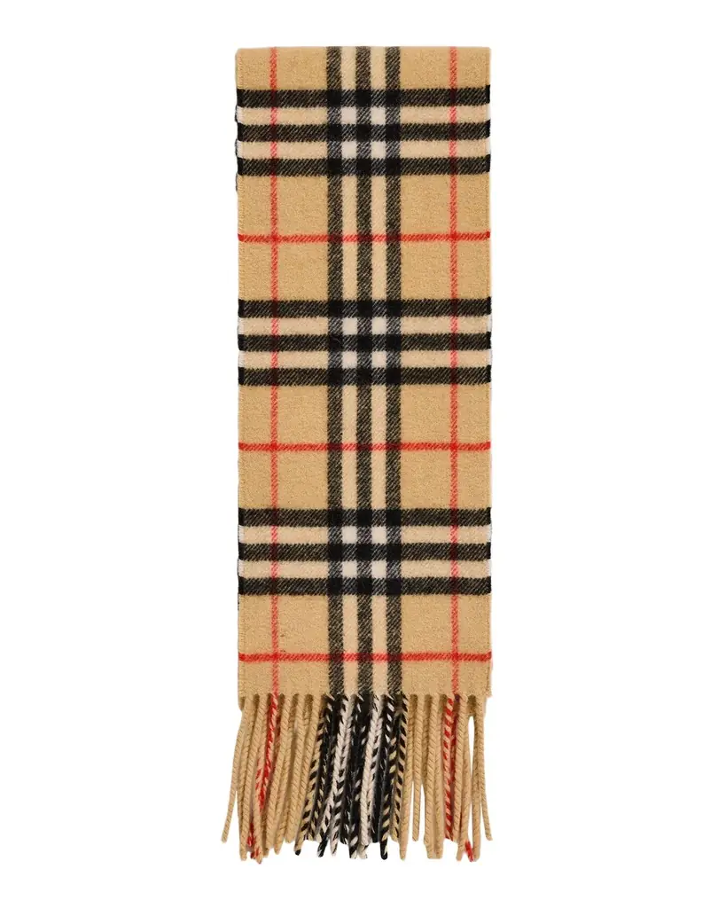 Burberry Check Cashmere Scarf