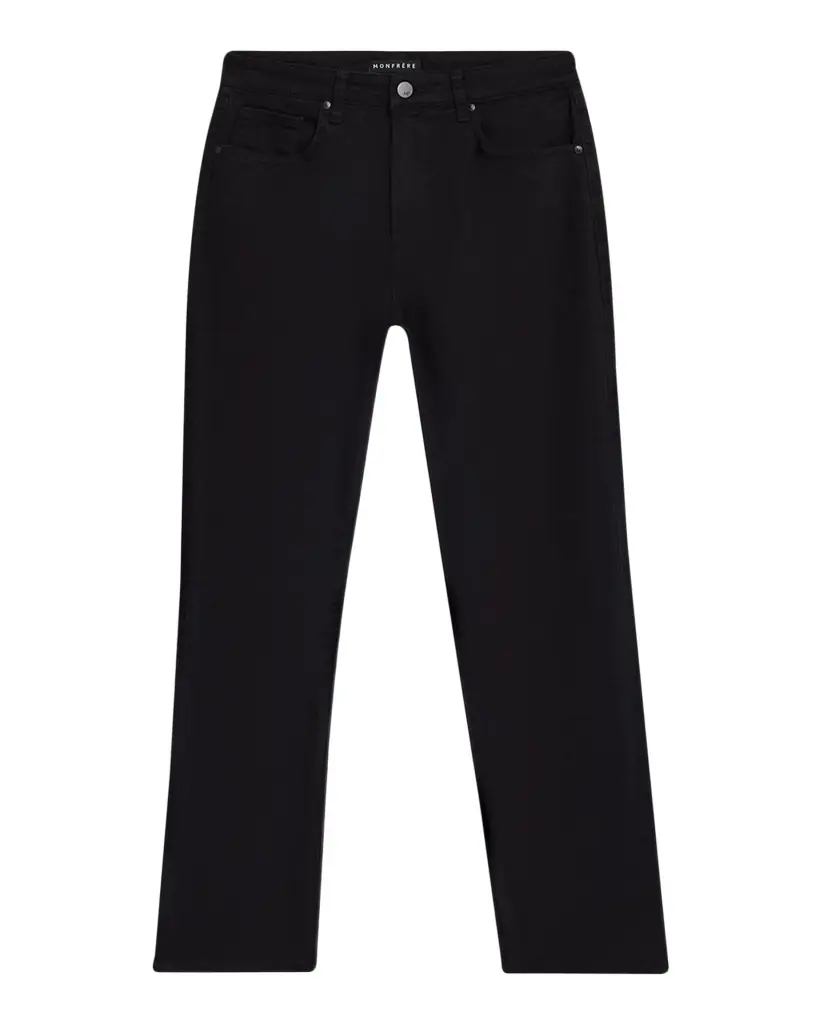 monfrere Men 's Caine Noire Black Denim Straight-Leg Jeans