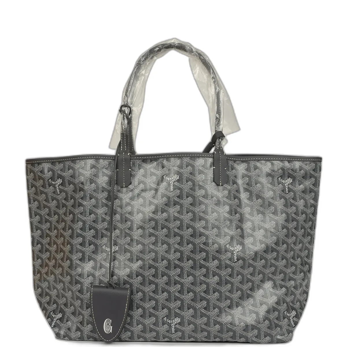goyard Goyard Goyardine Grey St. Louis PM Tote Bag Palladium Hardware