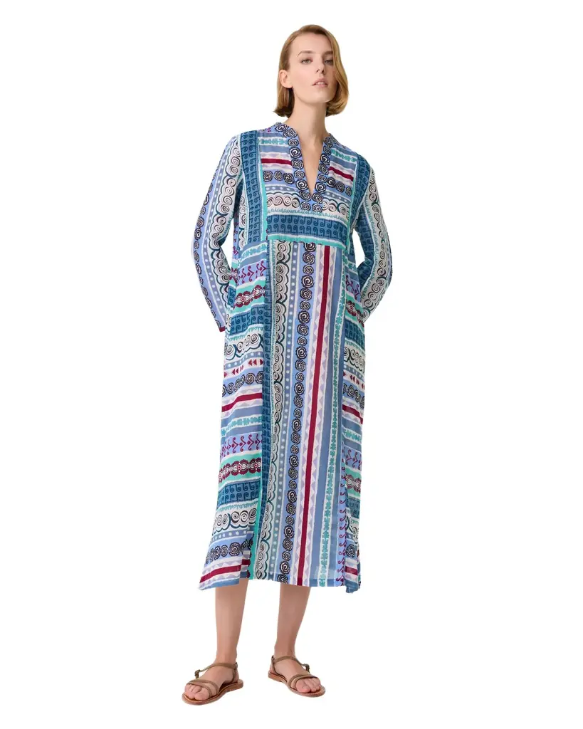 Emporio Sirenuse Giada Caftan in Astral Print