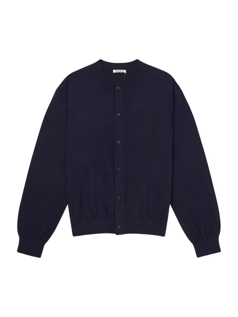 Auralee Brushed Cashmere and Cotton-Blend Cardigan - Men