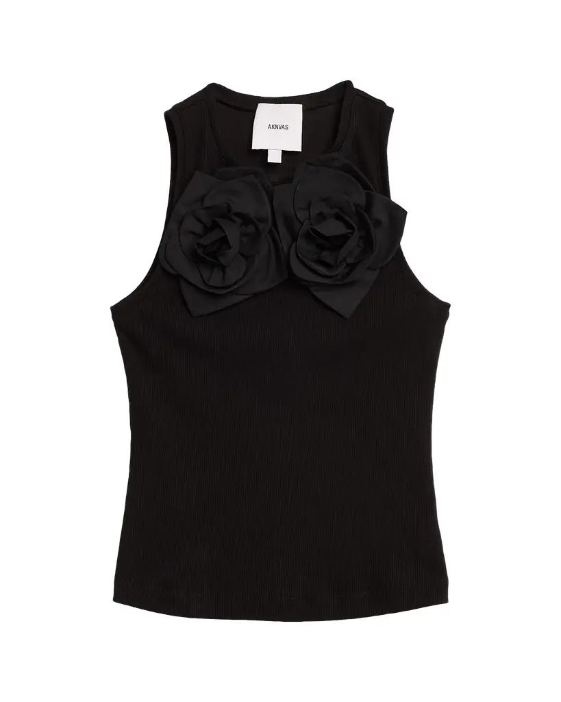 AKNVAS Camille 3D Flower Tank Top