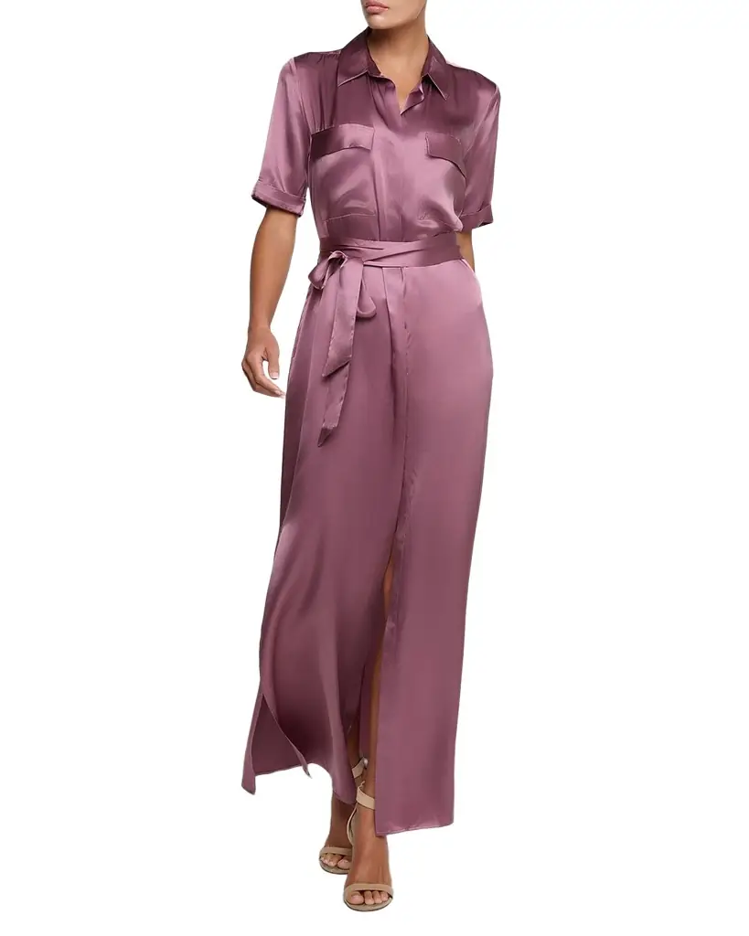 L 'Agence Klement Cargo-Pocket Maxi Dress