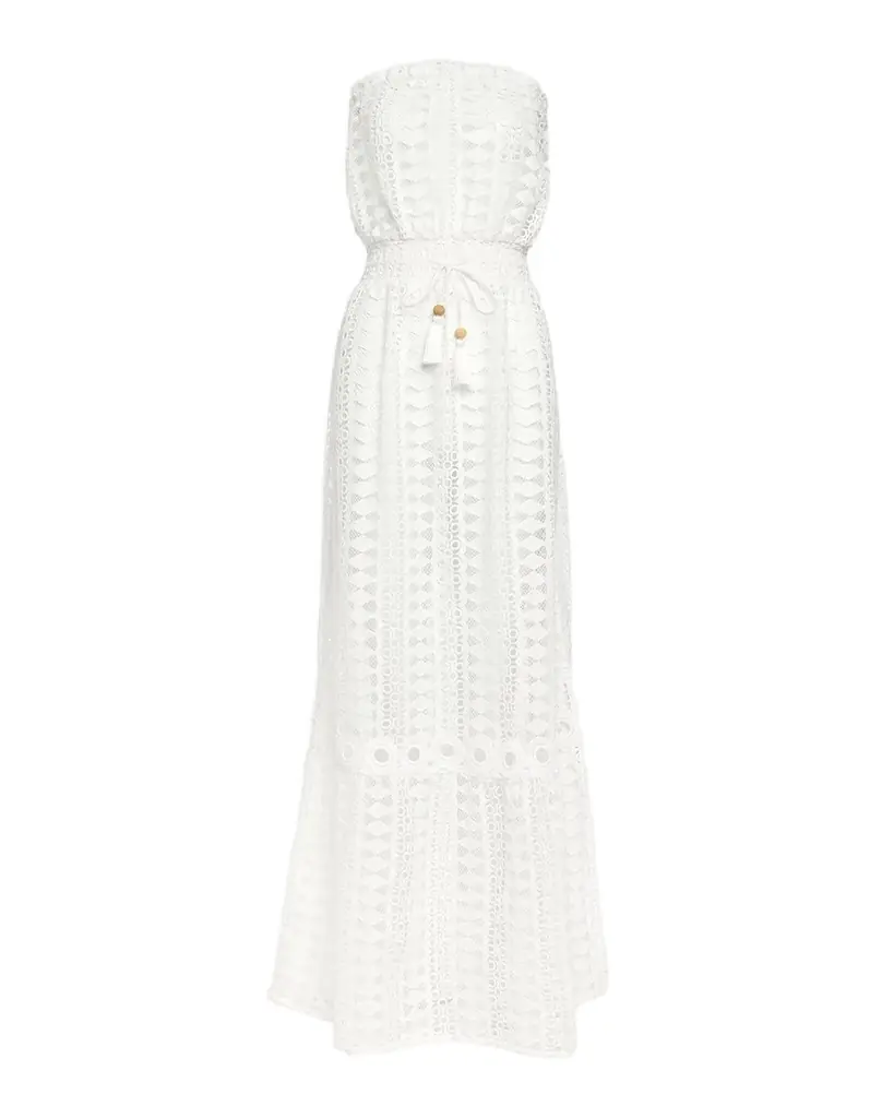 Ramy Brook Henrietta Embroidered Strapless Maxi Dress
