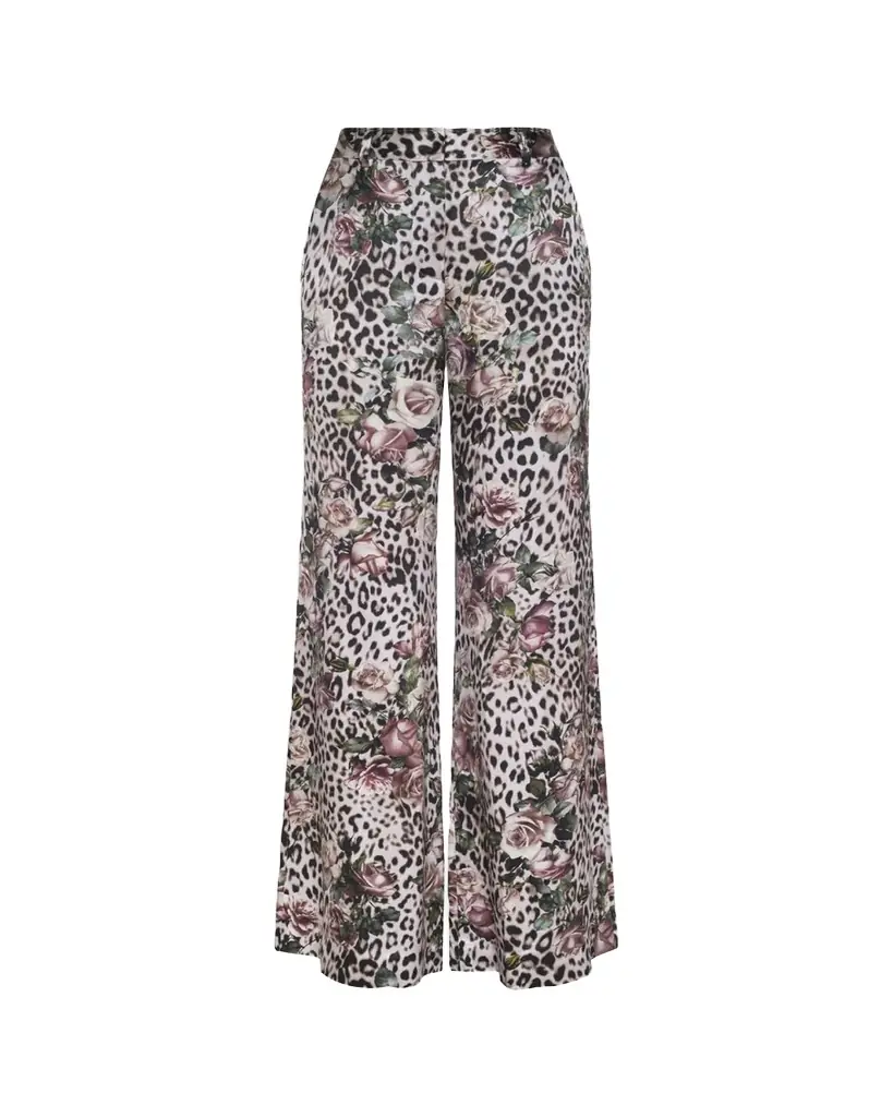 L'Agence Pilar Silk Wide-Leg Pants