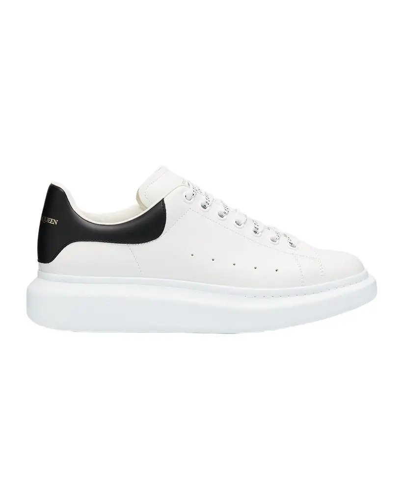 McQueen Men 's Smooth Leather Oversized Sneakers