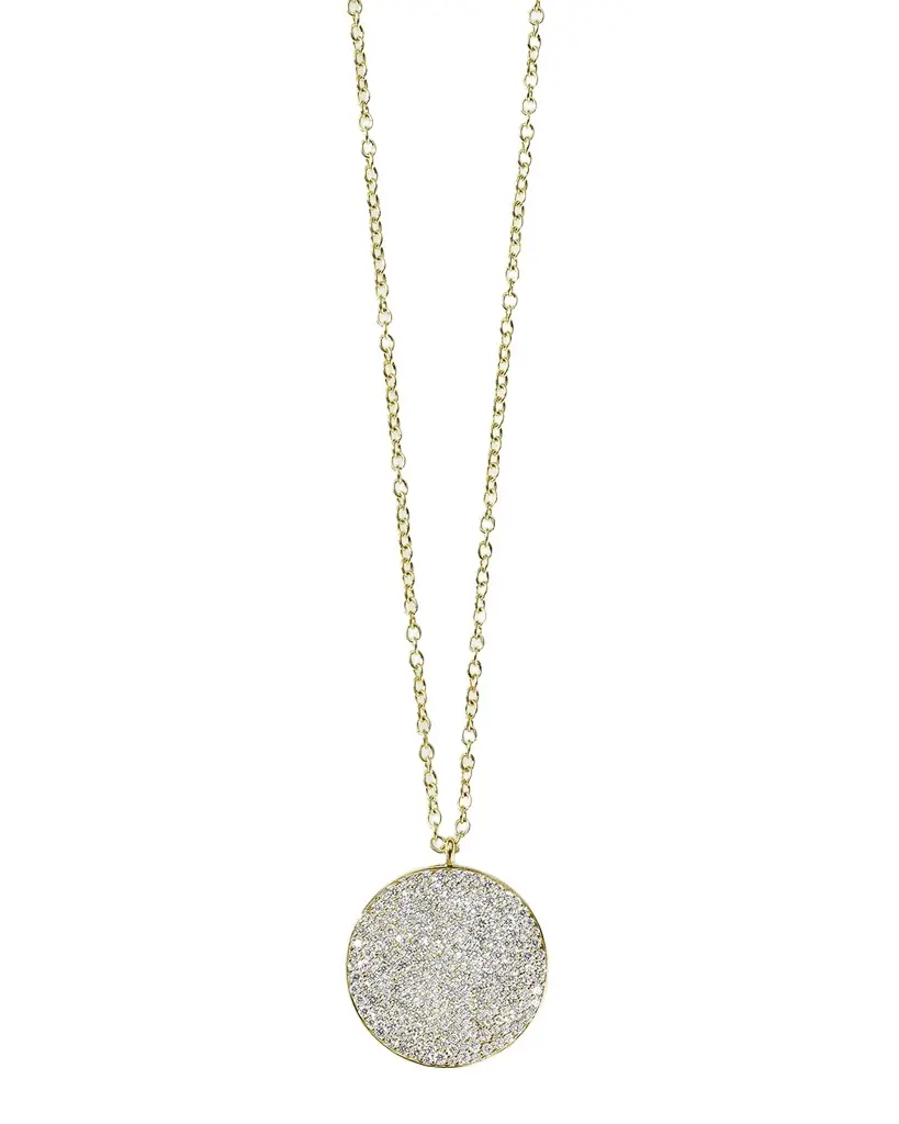 Ippolita Large Flower Pendant Necklace in 18K Gold With Diamonds