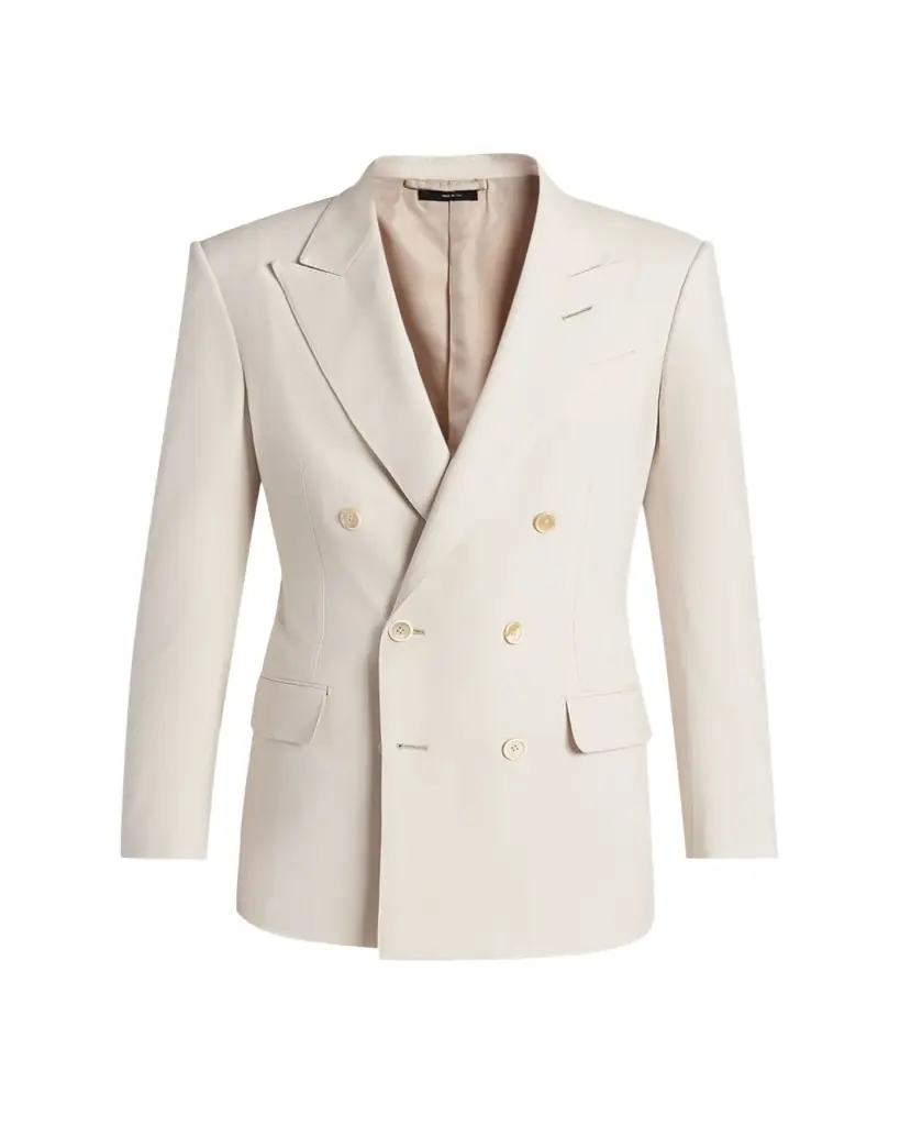 TOM FORD Men's Wool, Cashmere and Silk Double-Breasted Sport Coat