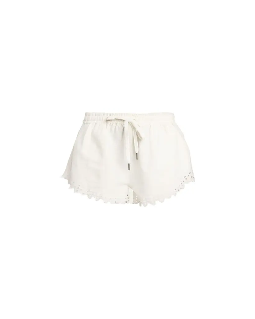 Etoile Isabel Marant Balyme Eyelet Cotton Drawstring Shorts