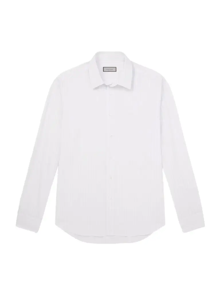 Canali Pinstriped Cotton Shirt - Men