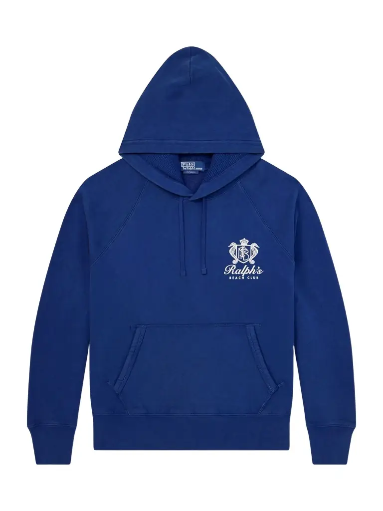Polo Ralph Lauren Logo-Print Cotton-Blend Jersey Hoodie - Men