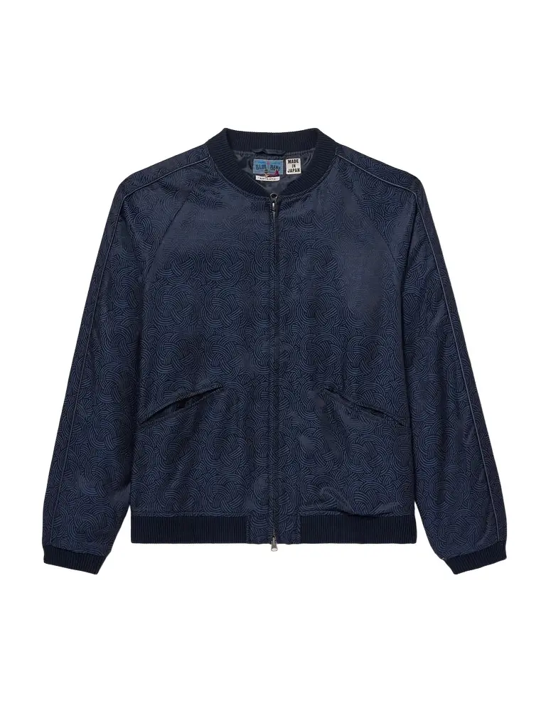 Blue Blue Japan Satin-Jacquard Bomber Jacket - Men