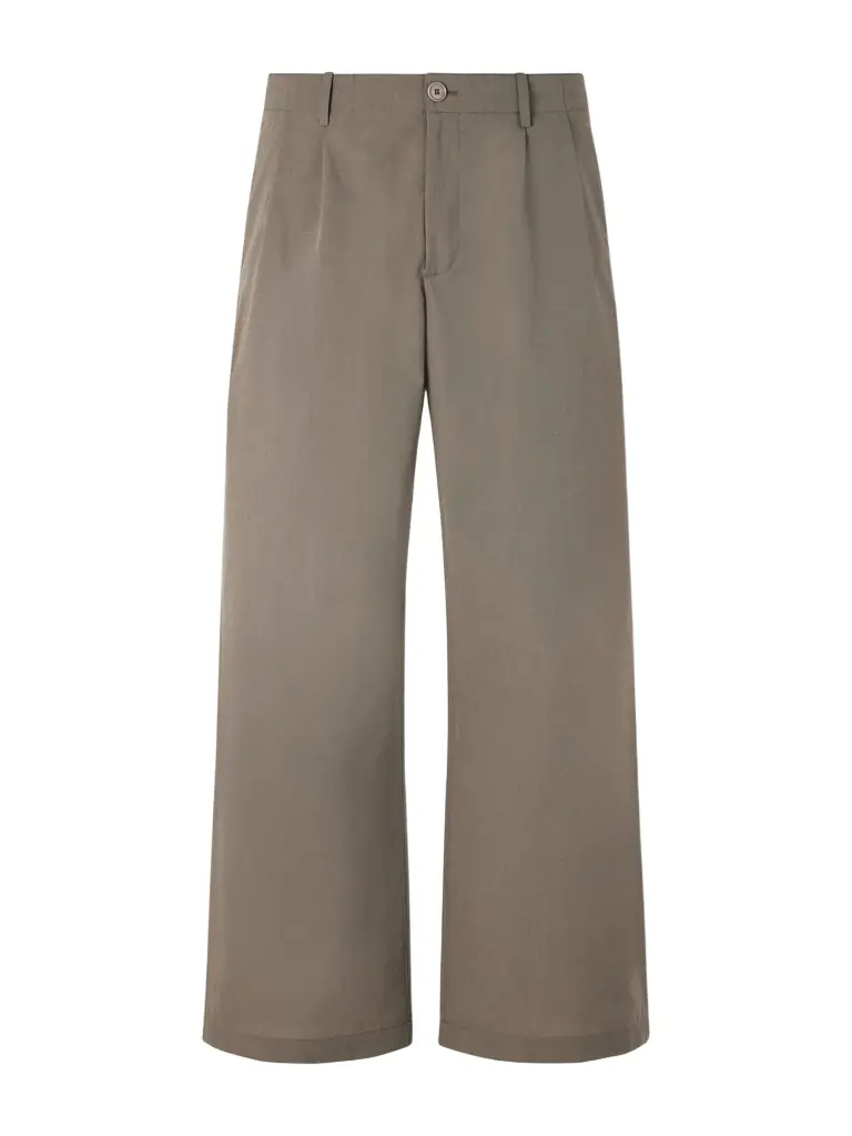Our Legacy Bridge Wide-Leg Pleated Virgin Wool and Cotton-Blend Chinos - Men