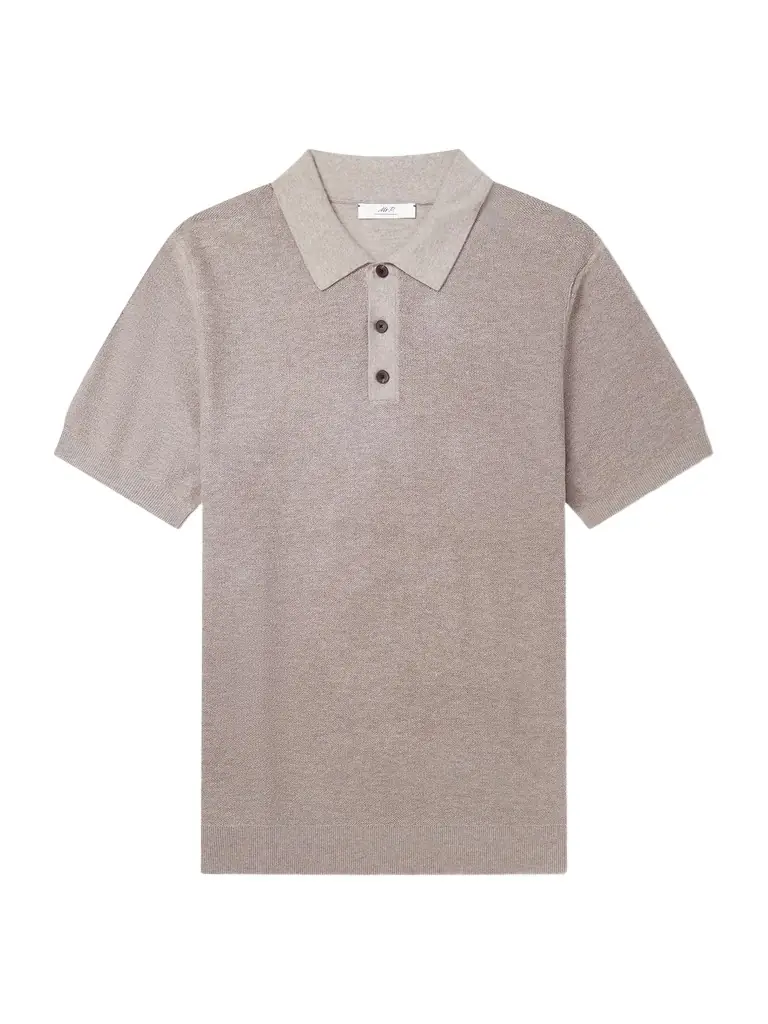 MR P. Organic Cotton and Cashmere-Blend Polo Shirt - Men