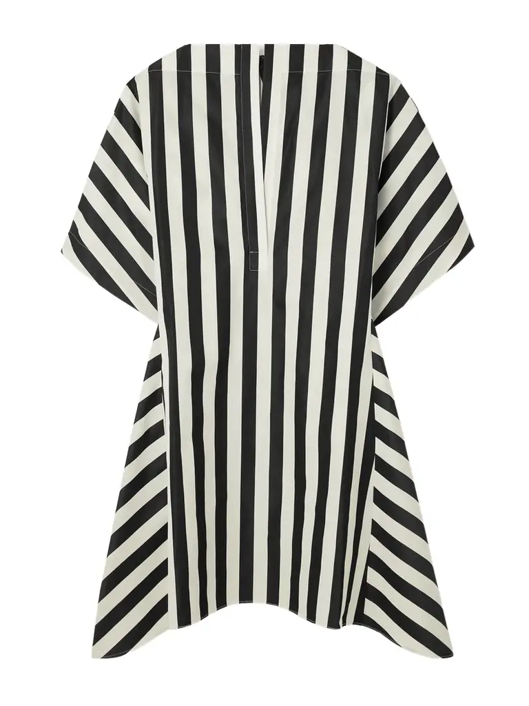 Jacquemus Moisson Oversized Striped Cotton And Silk-blend Midi Dress